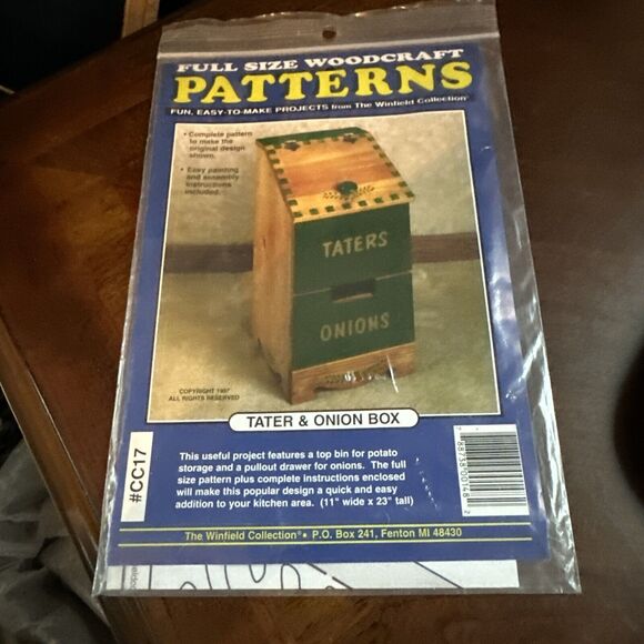 Winfield Collection Tater and Onion Box NOS - Picture 1 of 3